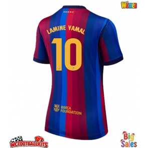 Barcelona Lamine Yamal #10 Replica Home Stadium Shirt for Women 2026-27 Short Sleeve